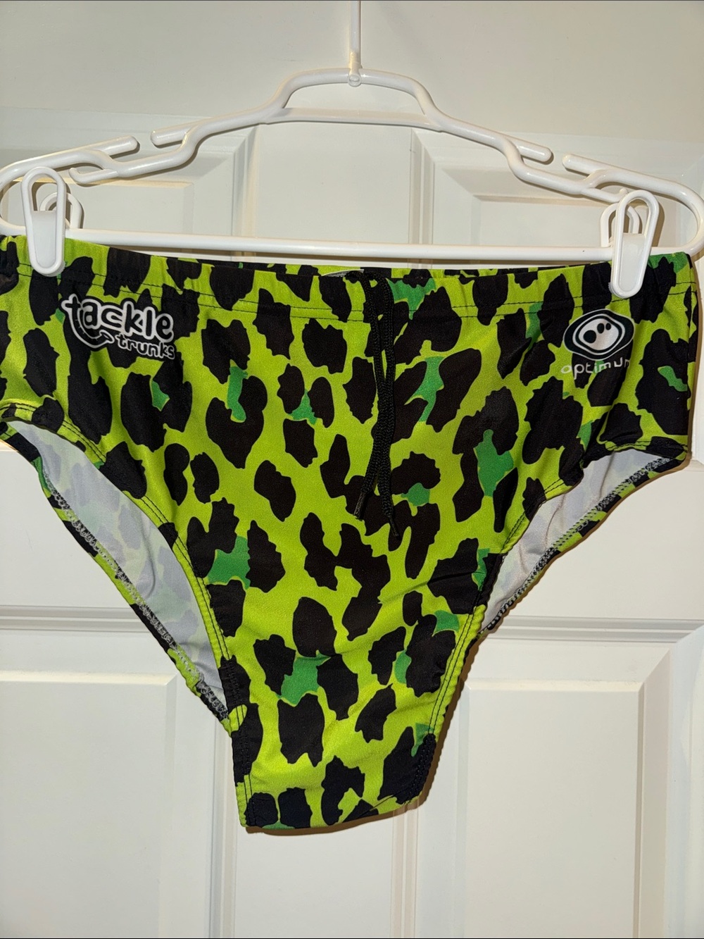 Men’s Performance Swim Briefs - Neon Green Camo by Optimum
